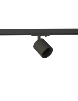 Azzardo ALIA BASE TRACK 3LINE BK Black Matte 1xGU10 Reflector Base for 1F Rail without Shade End (ordered separately) AZ6216