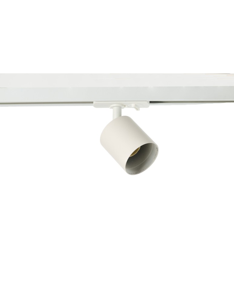 Lamps for 3-phase busbars - Azzardo ALIA BASE TRACK 3LINE WH White 1xGU10 Reflector Base for 1F Rail without Shade End (ordered separately) AZ6217 - product kolory-swiatla.pl 1