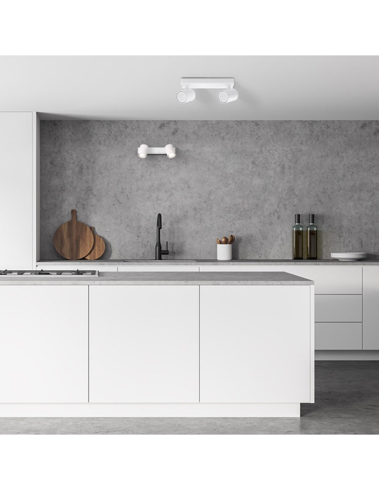 Adjustable ceiling lamps - spots - Light Prestige Spot Snow New 2 white 1xGU10 LP-731N/2W WH - product kolory-swiatla.pl 5