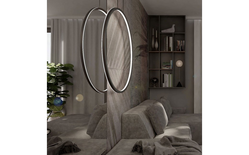 Light Prestige Lampa wisząca Mirror czarna LED CCT LP-999/1P L BK CCT