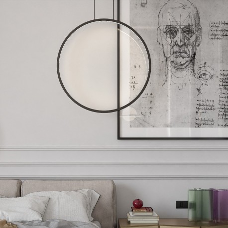Light Prestige Lampa wisząca Mirror czarna LED CCT LP-999/1P L BK CCT