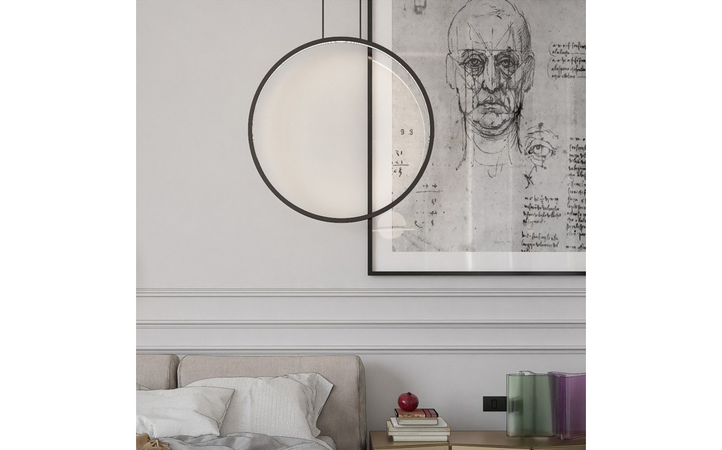 Light Prestige Lampa wisząca Mirror czarna LED CCT LP-999/1P L BK CCT