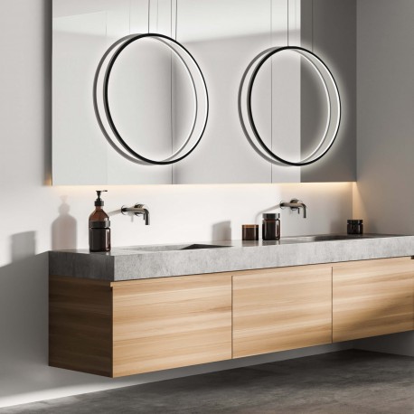 Light Prestige Lampa wisząca Mirror czarna LED CCT LP-999/1P L BK CCT