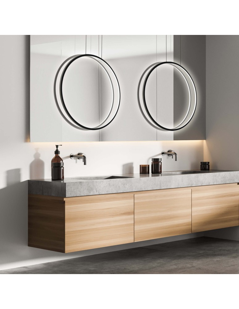 Pendant lamps circles - Light Prestige Mirror pendant lamp black LED CCT LP-999/1P L BK CCT - product kolory-swiatla.pl 6