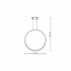 Light Prestige Lampa wisząca Mirror czarna LED CCT LP-999/1P L BK CCT