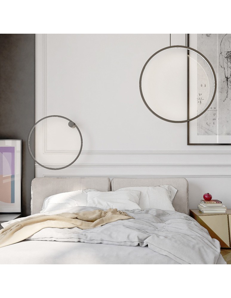 Ring wall lamps - Light Prestige Mirror wall lamp black LED CCT LP-999/1W L BK CCT - product kolory-swiatla.pl 5