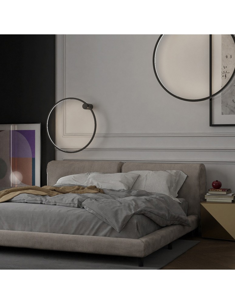 Ring wall lamps - Light Prestige Mirror wall lamp black LED CCT LP-999/1W L BK CCT - product kolory-swiatla.pl 6