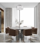 Ceiling lamps with crystals - Light Prestige Plafond Galactico chrome 1xE27 LP-2383/1C CH - product 2