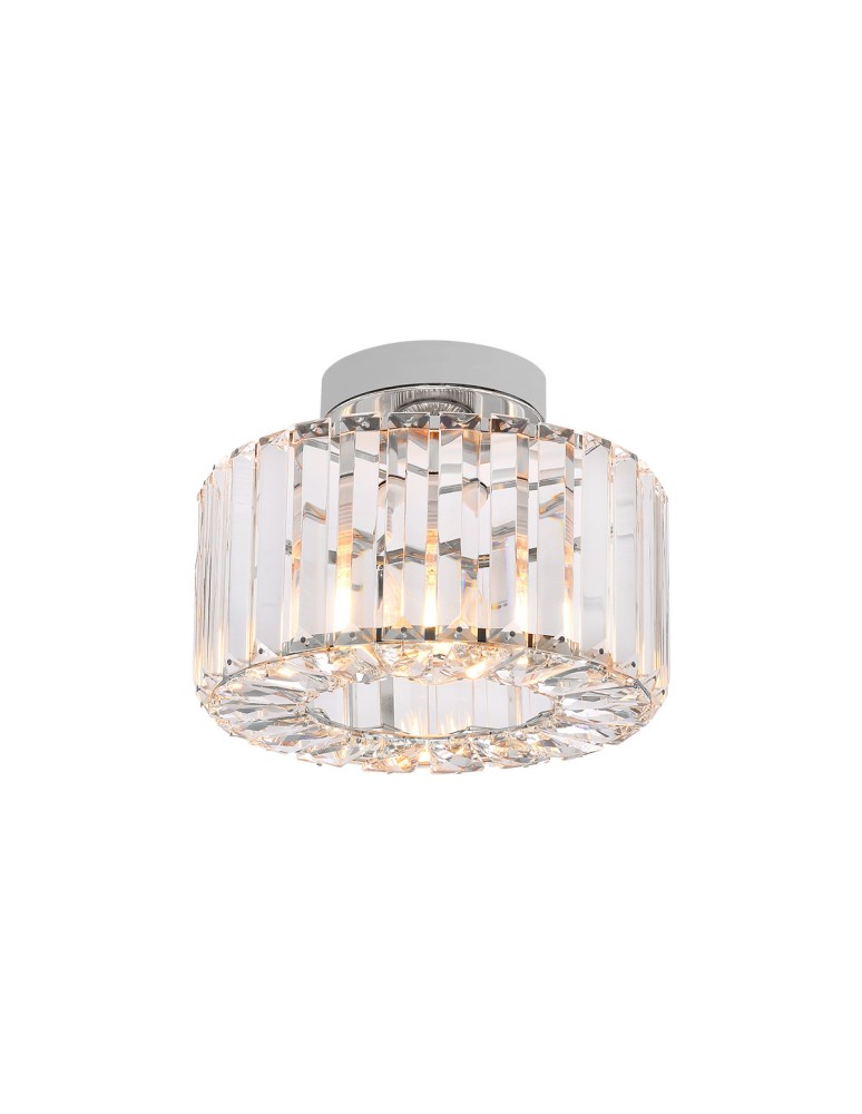 Ceiling lamps with crystals - Light Prestige Plafond Galactico chrome 1xE27 LP-2383/1C CH - product kolory-swiatla.pl 4