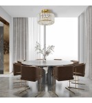 Ceiling lamps with crystals - Light Prestige Plafond Galactico gold 1xE27 LP-2383/1C GD - product 2