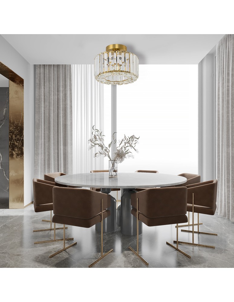 Ceiling lamps with crystals - Light Prestige Plafond Galactico gold 1xE27 LP-2383/1C GD - product kolory-swiatla.pl 2