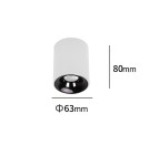 Ceiling downlights - tubes - Light Prestige Tom white LED CCT surface-mounted luminaire LP-4848/1RM WH - product 2