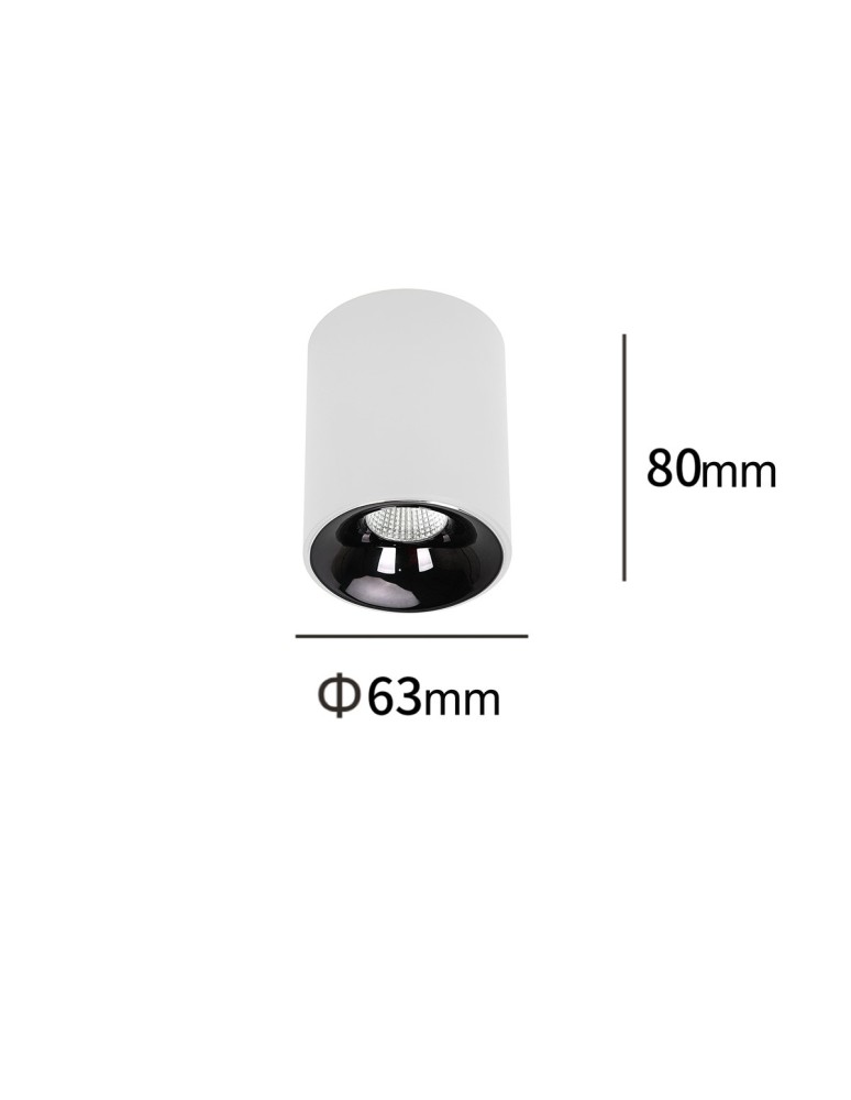 Ceiling downlights - tubes - Light Prestige Tom white LED CCT surface-mounted luminaire LP-4848/1RM WH - product kolory-swiatla.pl 2