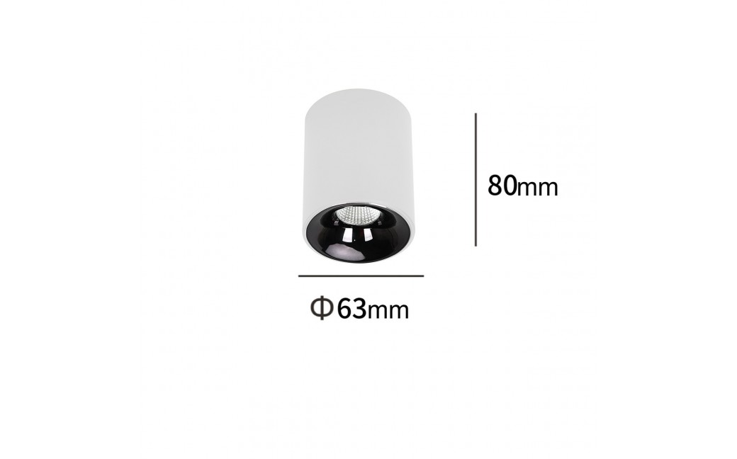 Light Prestige Oprawa natynkowa Tom biała LED CCT LP-4848/1RM WH