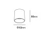 Light Prestige Oprawa natynkowa Tom biała LED CCT LP-4848/1RM WH