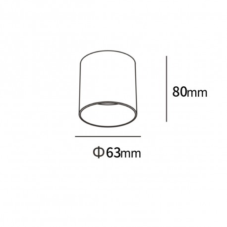 Light Prestige Oprawa natynkowa Tom biała LED CCT LP-4848/1RM WH
