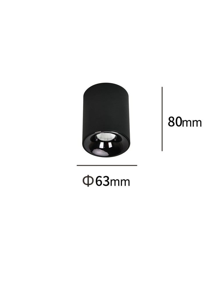 Ceiling downlights - tubes - Light Prestige Tom black LED CCT surface-mounted luminaire LP-4848/1RM BK - product kolory-swiatla.pl 2