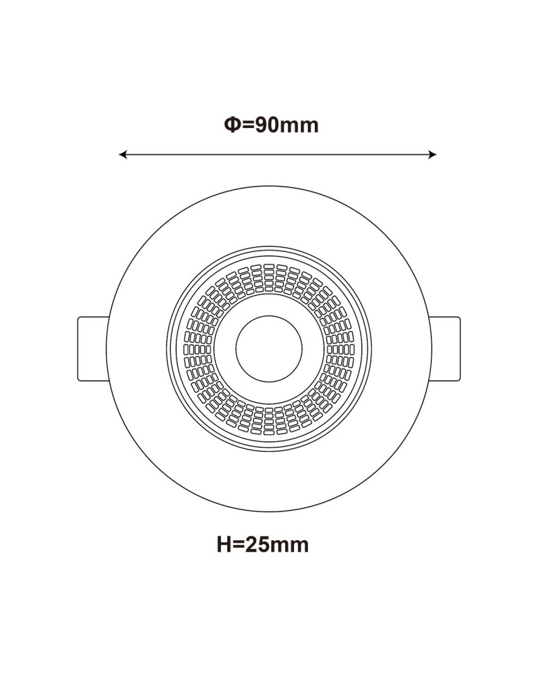 LED flush-mounted lamps - Light Prestige Flush-mounted Plus White LED CCT Movable Eyelet LP-1506/1RS WH - product kolory-swiatla.pl 7