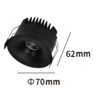 LED flush-mounted lamps - Light Prestige Zyra black LED CCT flush-mounted pendant lamp LP-1606/1RS BK - product 4