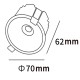 Light Prestige Oczko podtynkowe Zyra czarne LED CCT LP-1606/1RS BK