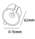 LED flush-mounted lamps - Light Prestige Zyra black LED CCT flush-mounted pendant lamp LP-1606/1RS BK - product 5