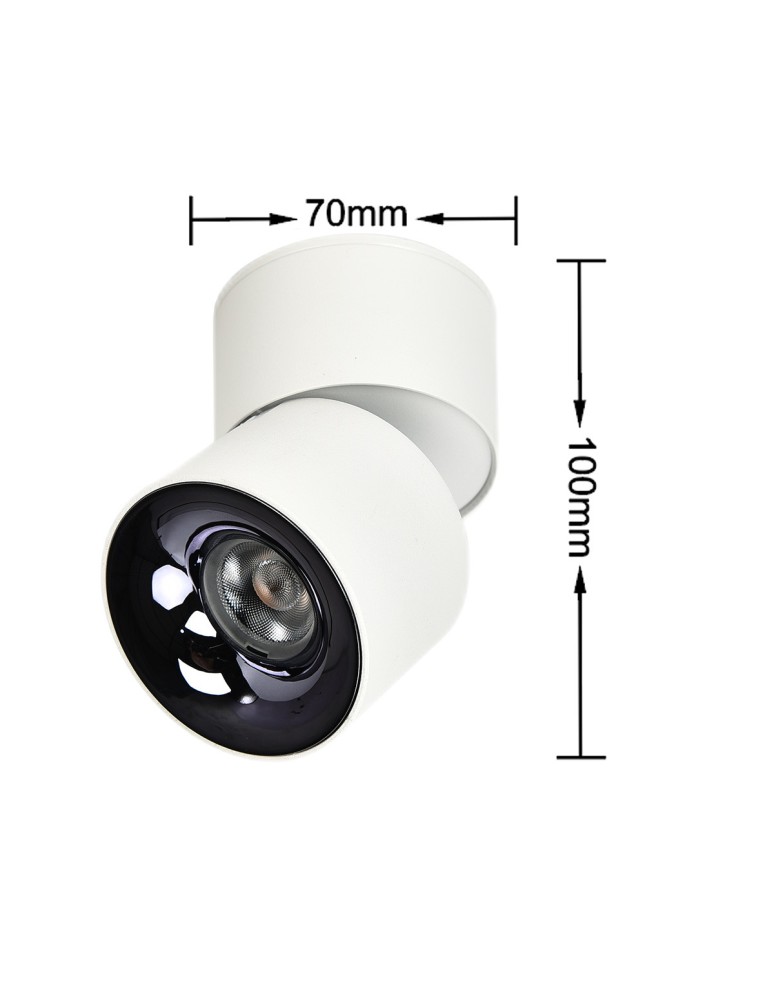 Adjustable ceiling lamps - spots - Light Prestige Brema white LED CCT surface-mounted movable luminaire LP-2626/1RM WH movable. - product kolory-swiatla.pl 3