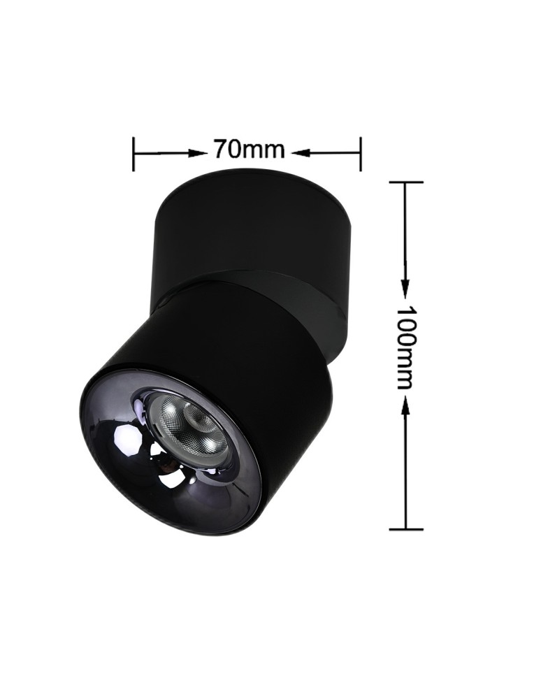 Adjustable ceiling lamps - spots - Light Prestige Brema black LED CCT surface-mounted movable luminaire LP-2626/1RM BK movable. - product kolory-swiatla.pl 4