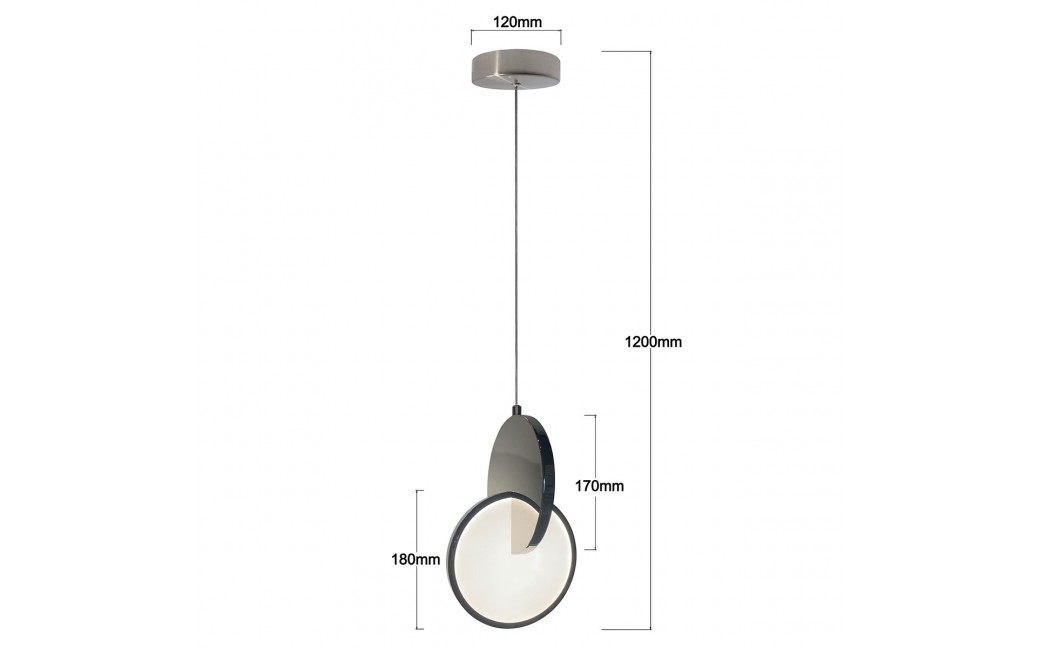 Light Prestige Lampa wisząca Circlo chrom LED CCT LP-1311/1P CH