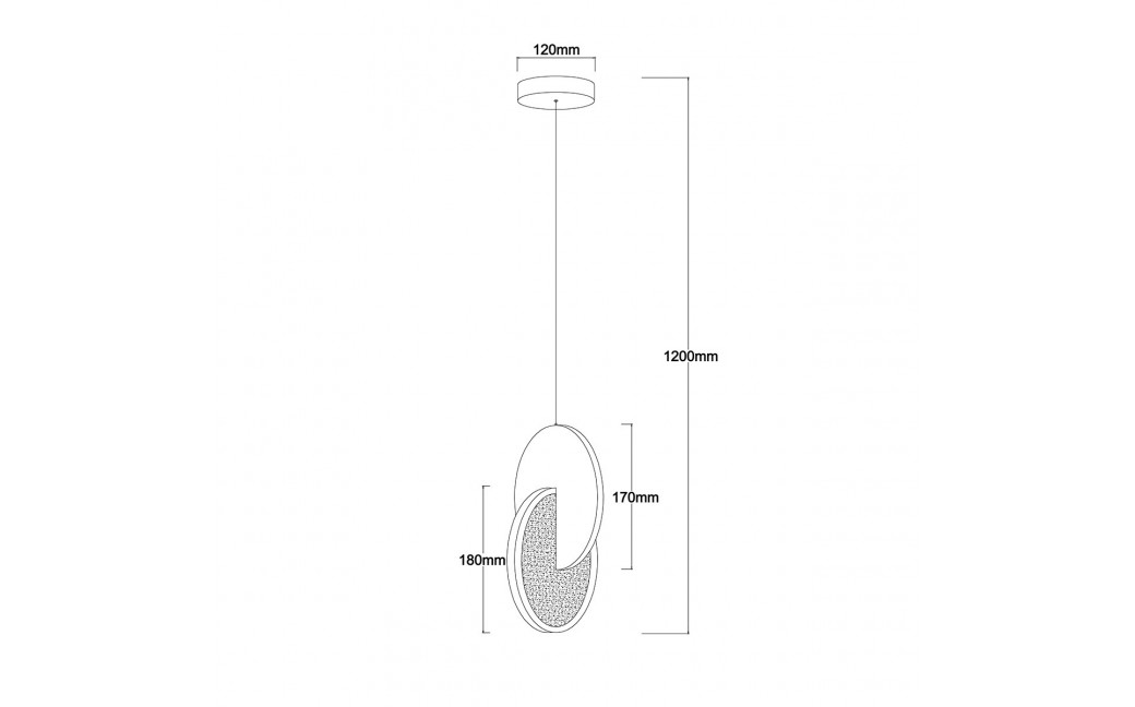Light Prestige Lampa wisząca Circlo chrom LED CCT LP-1311/1P CH
