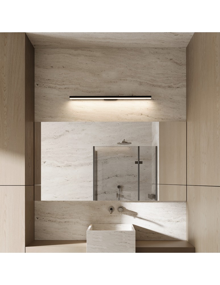 Bathroom wall lamps - Light Prestige Wall lamp Aqua 42 cm black IP44 LED CCT LP-987/1W S BK - product kolory-swiatla.pl 3