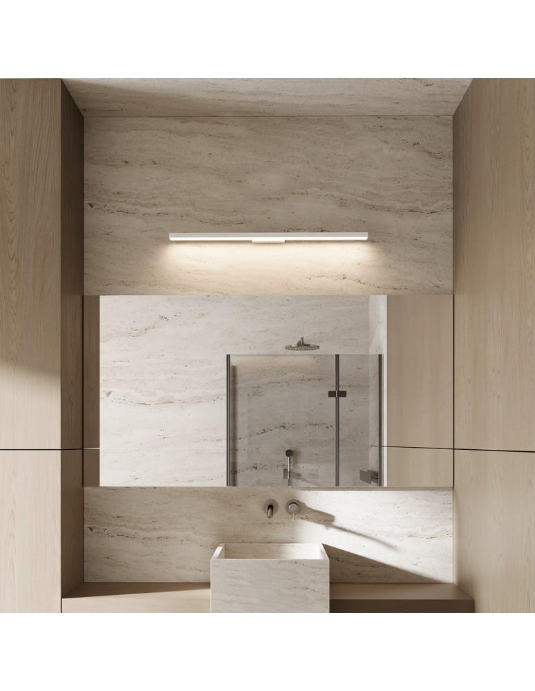Bathroom wall lamps - Light Prestige Wall lamp Aqua 42 cm white IP44 LED CCT LP-987/1W S WH - product kolory-swiatla.pl 2
