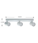 Adjustable ceiling lamps - spots - Light Prestige Spot Snow New 3 white 3xGU10 LP-731N/3W WH - product 9