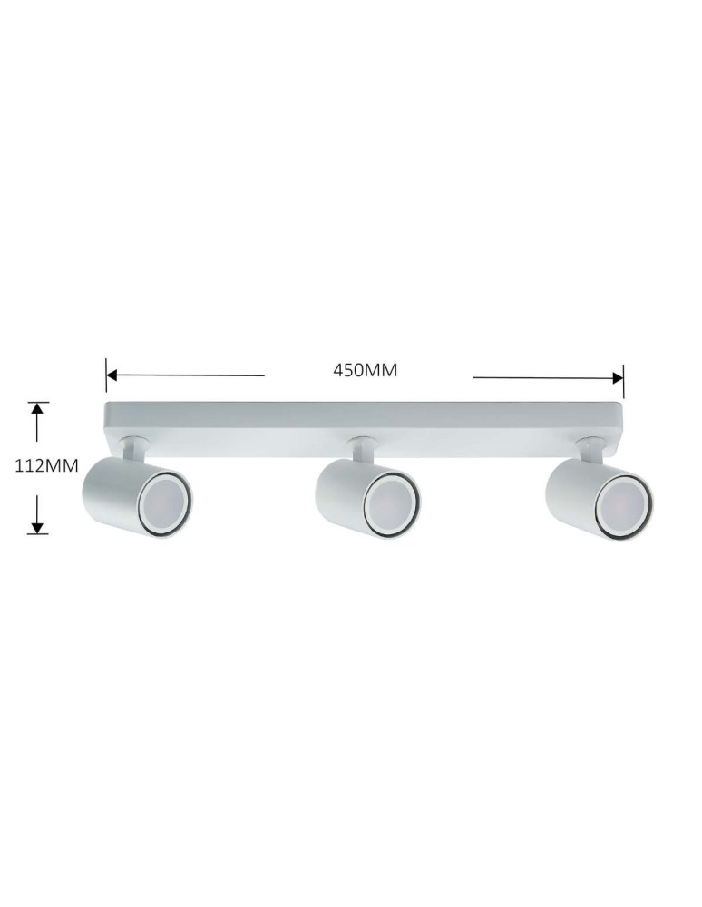 Adjustable ceiling lamps - spots - Light Prestige Spot Snow New 3 white 3xGU10 LP-731N/3W WH - product kolory-swiatla.pl 9