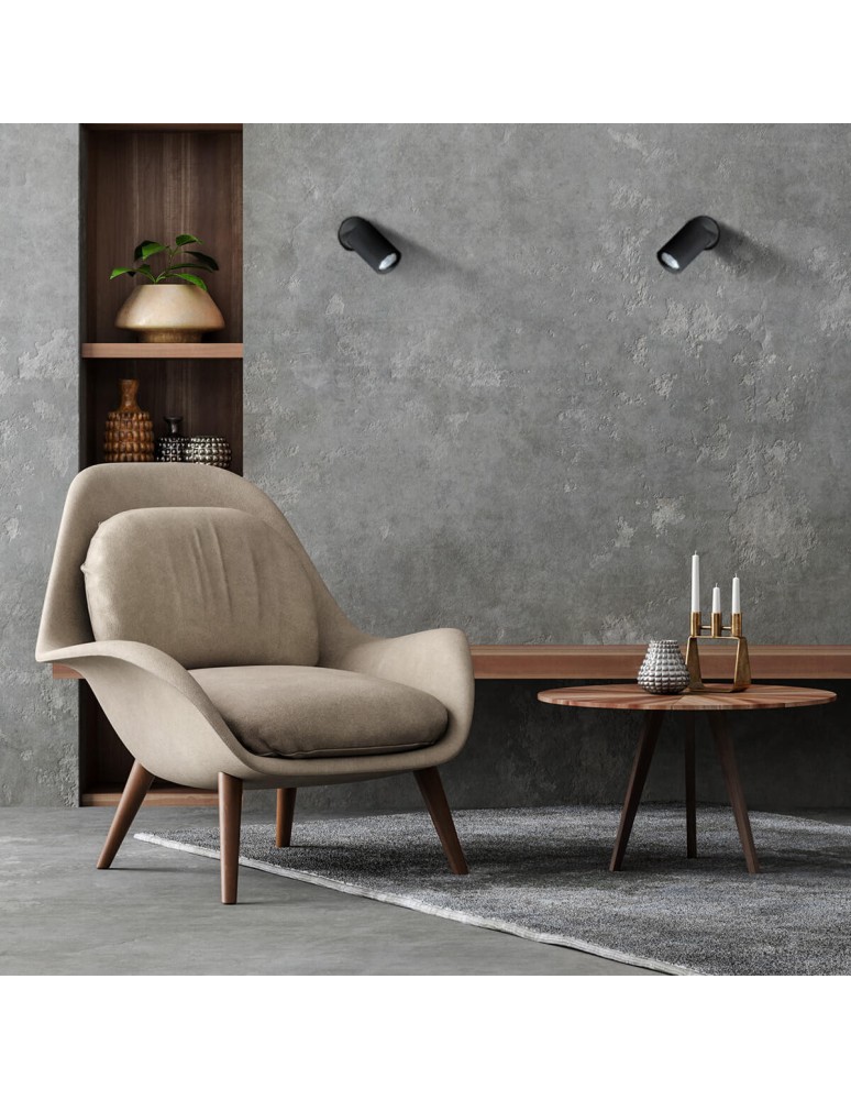 Adjustable ceiling lamps - spots - Light Prestige Spot Snow New 1 black 1xGU10 LP-731N/1W BK - product kolory-swiatla.pl 4