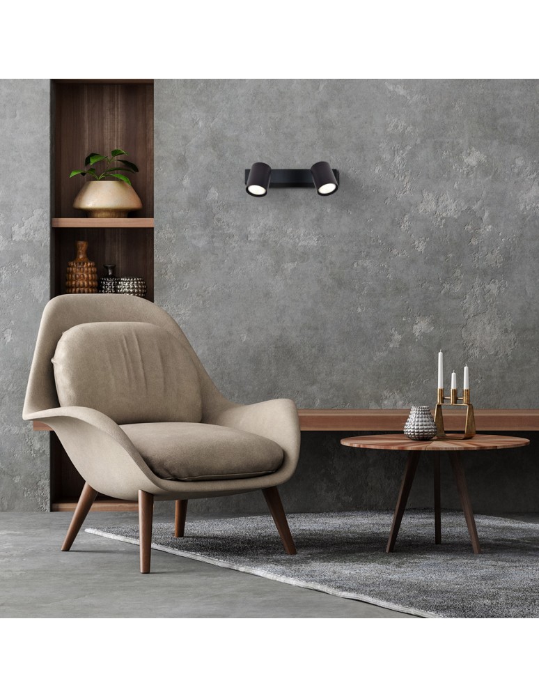 Adjustable ceiling lamps - spots - Light Prestige Spot Snow New 2 black 2xGU10 LP-731N/2W BK - product kolory-swiatla.pl 2