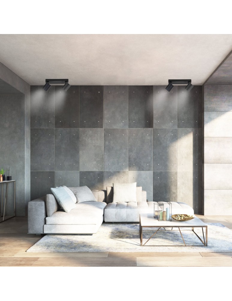 Adjustable ceiling lamps - spots - Light Prestige Spot Snow New 2 black 2xGU10 LP-731N/2W BK - product kolory-swiatla.pl 5