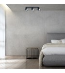 Adjustable ceiling lamps - spots - Light Prestige Spot Snow New 3 black 3xGU10 LP-731N/3W BK - product 4