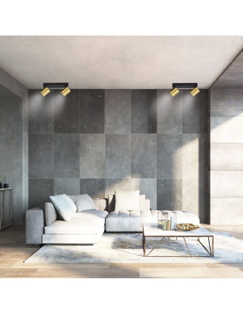 Adjustable ceiling lamps - spots - Light Prestige Spot Snow New 2 gold 2xGU10 LP-731N/2W GD - product kolory-swiatla.pl 5