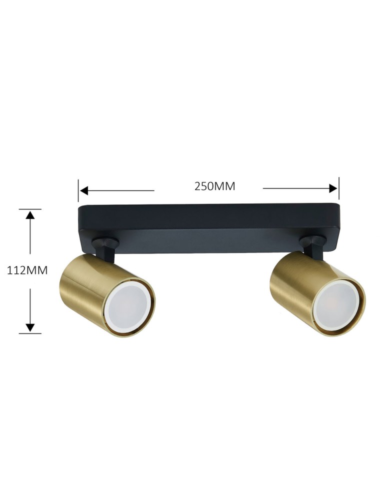 Adjustable ceiling lamps - spots - Light Prestige Spot Snow New 2 gold 2xGU10 LP-731N/2W GD - product kolory-swiatla.pl 9