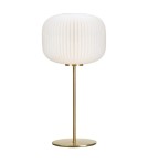 Scandinavian style table lamps - Markslojd SOBER Table 1L Brass/White 107819 - product 1