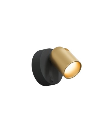 YASKR Wall lamp Slide 1xLED brushed brass WL0108-BS Brushed brass