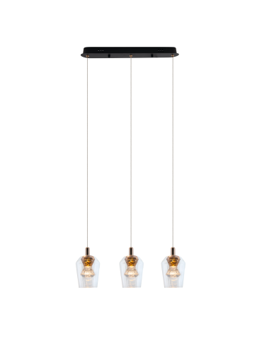 YASKR Lampa Wisząca Tasa 1xLED czarna PL0143-3  Czarny