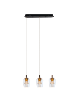 YASKR Lampa Wisząca Tasa 1xLED czarna PL0143-3  Czarny