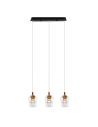 YASKR Lampa Wisząca Tasa 1xLED czarna PL0143-3  Czarny