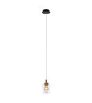 YASKR Lampa Wisząca Tasa 1xLED czarna PL0143-1  Czarny