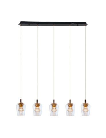 YASKR Tasa Pendant Lamp 5xLED black PL0143-5 Black