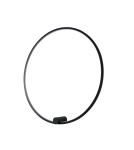 Ring wall lamps - YASKR Ringa L wall lamp 1xLED black WL0116-L-BK Black - product 1