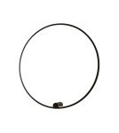 Ring wall lamps - YASKR Ringa L wall lamp 1xLED black WL0116-L-BK Black - product 2