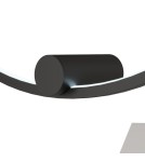 Ring wall lamps - YASKR Ringa L wall lamp 1xLED black WL0116-L-BK Black - product 5