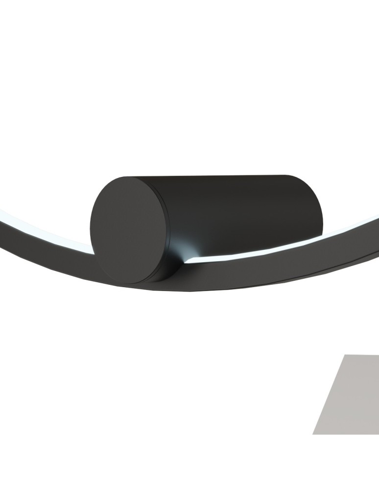 Ring wall lamps - YASKR Ringa L wall lamp 1xLED black WL0116-L-BK Black - product kolory-swiatla.pl 5